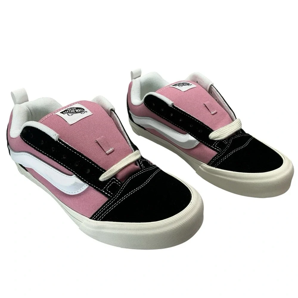 Vans Kun Skool Black and Pink Sneakers VN000D22B9P Men's Size 9.5  No Box
